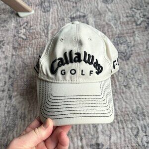 Callaway Golf Beige Grey Baseball Golf Hat HX Tour FT-5 Adjustable Outdoors Golf